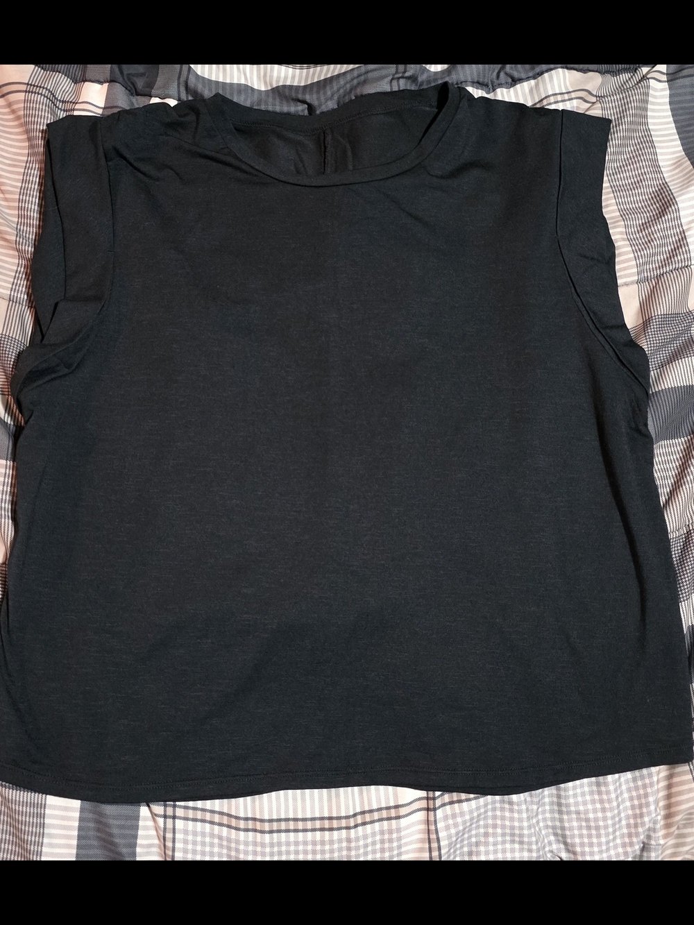 HALARA Black Sleeveless Crewneck Tank Top